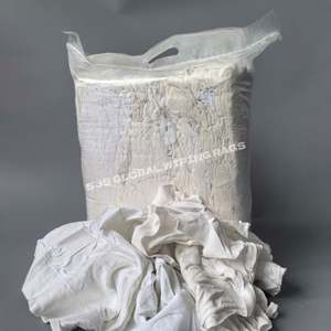 Trapos de Algodón 100% para Uso Industrial, Trapos Blancos para Limpiar Aceite y Agua, Paquete de 50 Libras - Product Image 1