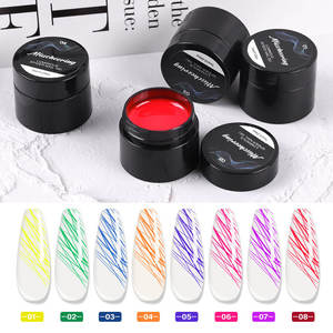 8ml Luminous Spider Nail Gel Pure Color Semipermanente UV Barniz para DIY Nail Art en Salones Equipado con fuente <span class=keywords><strong>de</strong></span> lámpara LED - Product Image 1