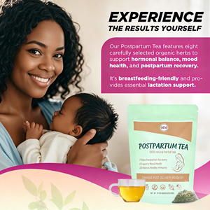 ชาสมุนไพรออร์แกนิกสำหรับฟื้นฟูหลังคลอด OEM ผสมอัชวากันธา ราสเบอร์รี่ ขิง ตำแย 100% จากธรรมชาติ สำหรับคนทานวีแกน บรรจุ 10 ซองชา ซองละ 8 กรัม บรรจุกล่อง - Product Image 6