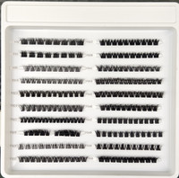 Cils en grappe de fourrure de vison naturel Extensions à pression faites à la main sans colle Bond Cils simples imperméables DIY Maquillage des cils