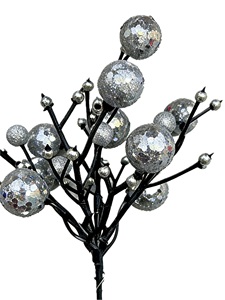 Rami di Bacche Glitterate Artificiali all'Ingrosso per Decorazioni Natalizie, Ghirlande Fai-da-Te e Artigianato - Product Image 5