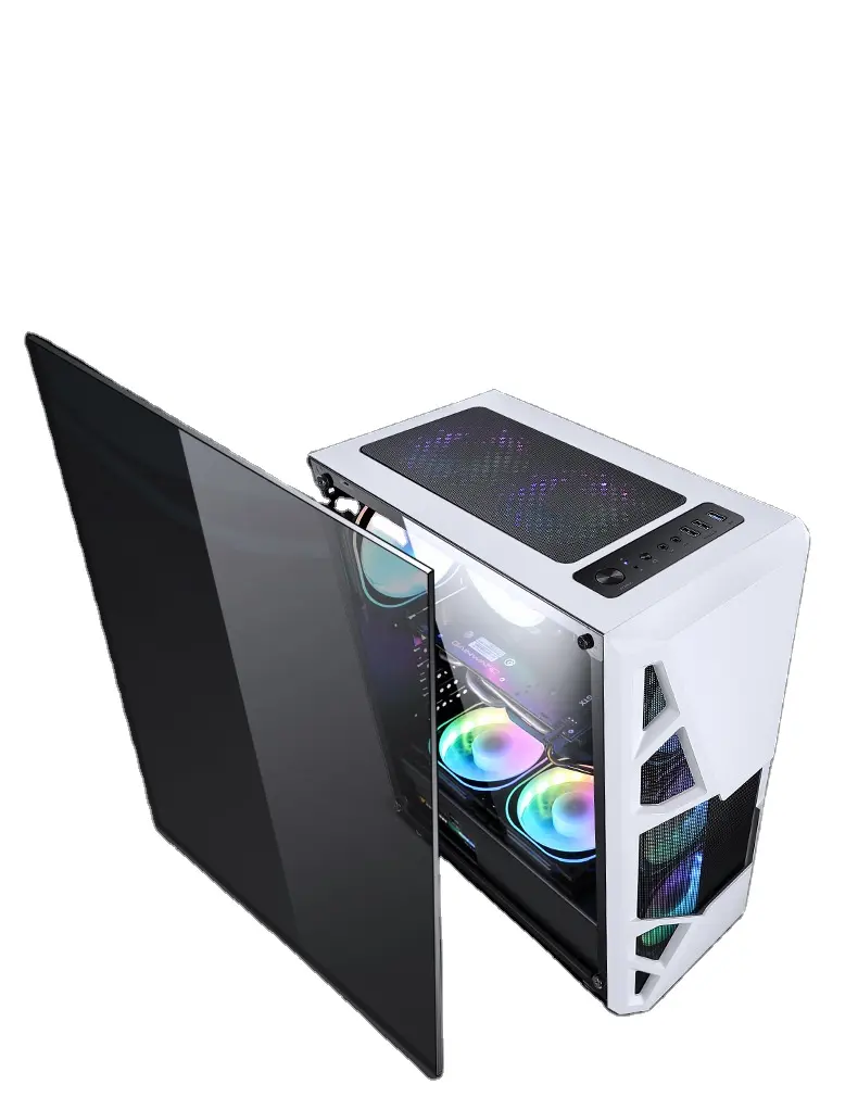 2024 Best Selling Customization Modern Desktop Gamer PC Computer ATX Mini ITX Cases Gaming Computer Cases & Towers Gaming Pc Sup