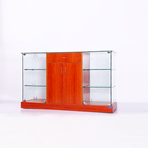 Thanh lịch <span class=keywords><strong>MDF</strong></span> kính điện thoại di động trang sức hiển thị tủ kính trưng bày bán lẻ tiếp nhận truy cập cho khói cửa hàng - Product Image 3