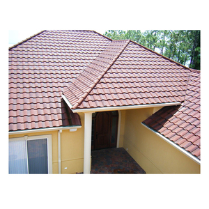 Tuile de toiture en acier revêtue de pierre décorative CE/SONCAP tuile en béton Les meilleures tuiles de toiture en métal revêtues de pierre - Product Image 5