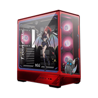 Boîtier de PC de jeu MSI PANO 130R MLG EDITION, boîtier de bureau de taille moyenne, support ATX, refroidisseur à radiateur de 360 mm avec USB 20 Gbps