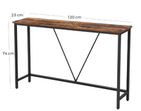 Console d'entrée moderne en bois, table étroite pour canapé, mobilier de salon, facile à nettoyer