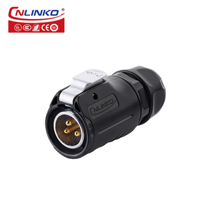 Cnlinko cạnh tranh LP20 hàn Loại bảng điều khiển phía trước gắn kết 3 pin không thấm nước IP68 Pin Nữ kết nối - Product Image 6
