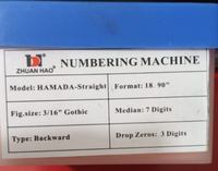 Machine à numéroter 18.9 "7 chiffres droite vers l'arrière