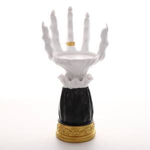 Halloween Palm Candlestick Tray Atmósfera Decoración Pascua Bruja Horror Palm Tabletop Resina Ornamento - Product Image 1