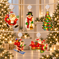 Guirlande lumineuse suspendue en acrylique blanc chaud Aigostar, alimentée par piles, avec ventouse, décoration de fête de Noël en intérieur, 6 couleurs