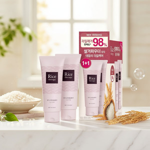 ON the BODY Rice Therapy 150mL Limpiador facial Espuma exfoliante Buena calidad 1 + 1 Juego especial Marca de arroz - Product Image 2