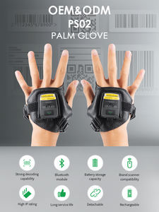 Lector de código de barras QR 2D inalámbrico Ip65, guante de cuero portátil resistente 1D, escáner de código de barras Bluetooth para <span class=keywords><strong>SAP</strong></span> WMS ERP - Product Image 6