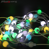 Lumière de boule de pixel numérique RGB LED SMD 5050 de 35 mm de diamètre, 6 pièces, 360 degrés, étanche, laiteuse, DC24V
