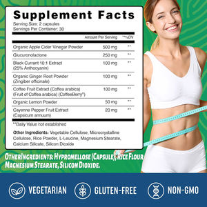 Capsules amincissantes pour femmes en gros, soutien du métabolisme, suppression de l'appétit, remodelage du corps, compléments alimentaires - Product Image 2