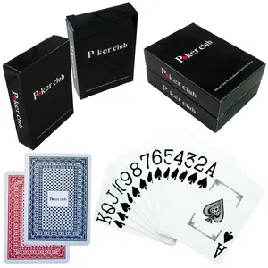 Plastic poker club 54 sheets plus one red slice