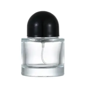Botol Parfum Kaca Label Pribadi, 30Ml 50Ml Desain Baru Membuat Botol Parfum Kaca Buram dengan Tutup Kubah
