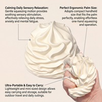 DOWMOO Jouet Squishy Rouleau de Crème Fouettée à Remontée Lente, Motif Spirale Crème, Anti-stress, Cadeau pour Enfants et Adultes