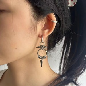 Pendientes de Acero Inoxidable con Forma de Corazón y Púas Cónicas, Pendientes Colgantes de Moda para Mujer, Joyería para Orejas, Origen Yiwu ZY2510120A - Product Image 2