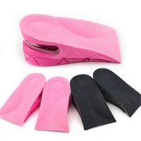 Unisexe, semelle de levage de chaussures à Air 2 couches pour hommes et femmes, outil de levage de talons, semelle intérieure réglable, demi-hauteur