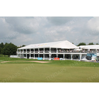 Projet de golf tente commerciale de chapiteau de structure à deux étages en aluminium pour l'extérieur tentes de fête étanches pour les événements en plein air