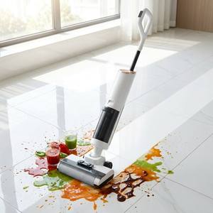 Nettoyeur de sols à moteur sans balais haute vitesse 20000 Pa, spécialement conçu pour les salissures collantes de cuisine, les poils d'animaux et le nettoyage quotidien en profondeur. - Product Image 1