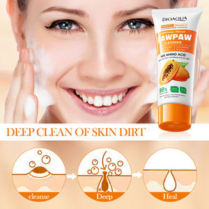 <span class=keywords><strong>BIOAQUA</strong></span> Papaya vitamina C hidratante exfoliante blanqueador limpieza y dragado de poros limpiador Facial - Product Image 2