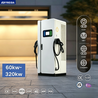 Chargeur rapide pour véhicules électriques FRD, 120 kW, DC, CCS2, paiement RFID, design convivial, montage au sol