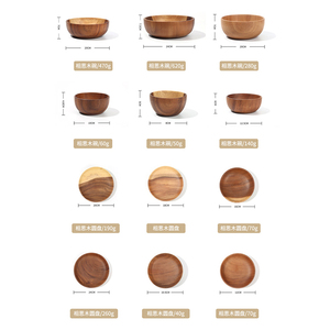 Bộ bát tô gỗ keo cao cấp, nhiều kích cỡ, bát tự nhiên - Product Image 2