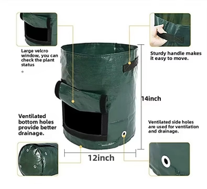 Bolsa de Cultivo Ecológica de PE Grueso para Patatas, Tomates y Vegetales con Asas para Balcón, Patio y Jardín - Product Image 4