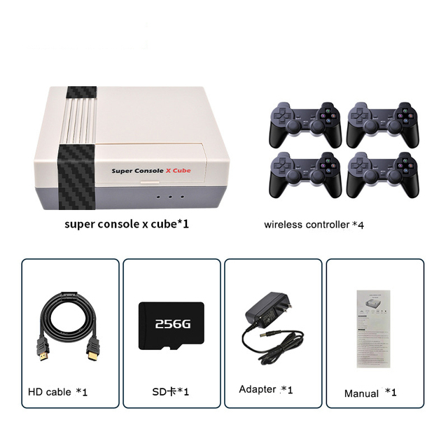 Super Console X Cube Retro Video Game Console for Game Players With 33000 Games Wireless Controller Console Emulator