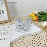Conteneurs portables vides transparents 3g Pot de crème pour le visage de 5 grammes Pot cosmétique en plastique de voyage Pots pour poudre libre
