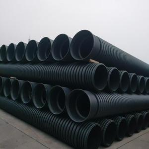 HDPE đường kính lớn đường ống thoát nước ống đôi tường sóng thép dải gia cố xoắn ốc sóng ống nhựa cho nước thải - Product Image 1