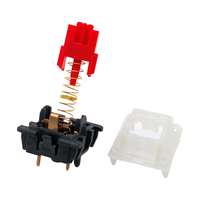 Interrupteurs mécaniques pour clavier Tecsee UHMWPE, boîtier supérieur en nylon, interrupteurs linéaires à tige Flame Pom, interrupteurs mécaniques pour clavier d'usine