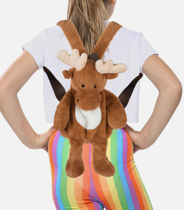 Nueva Mochila <span class=keywords><strong>de</strong></span> Peluche Suave con Diseño <span class=keywords><strong>de</strong></span> Alce Marrón para Venta al por Mayor - Product Image 3