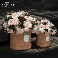 Boîte de fleurs éternelles en rose mélangée, élégante et faite à la main - Prix d'usine, décoration intérieure, Saint-Valentin et Thanksgiving