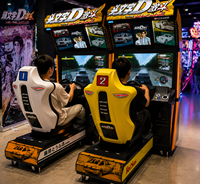 Simulateur de course automobile haute vitesse reconditionné en métal, équipement de jeu interactif pour centres de divertissement familial