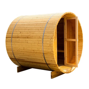 Sauna de Barril Tradicional Moderna de Madera de Abeto Canadiense, Ecológica, para Interiores, con 1 Año de Garantía Gratuita, Venta de Fábrica - Product Image 3