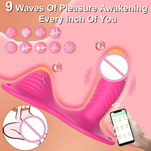 Juguete Sexual con Cojín Vibrador <span class=keywords><strong>para</strong></span> Mujeres, Diseño Insertable, 9 Frecuencias, Control Remoto por Aplicación, Masajeador de Punto G y Clítoris, Superventas <span class=keywords><strong>para</strong></span> Venta al por Menor - Product Image 1