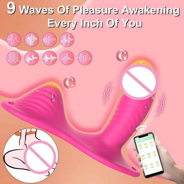 Riding Cushion Sex Toy for Women Insertable Design 9 Frequencies Remote App Dual G Spot Clit Massager Best Seller for Retail