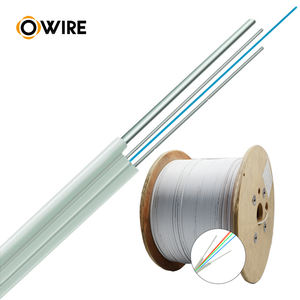 Cable de caída FTTH Premium 1km-4 Core SM(G657A2)/OM4 Uso dual interior-exterior con chaqueta LSZH Certificado CE RoHS FCC - Product Image 2