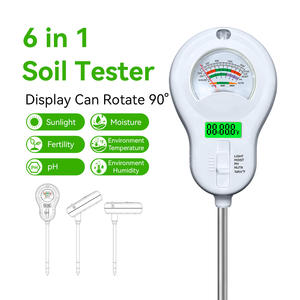 2025 Nova Agricultura Dobrável Inteligente Portátil Medidor de Umidade Analisador 6 em 1 Hand-held Solo pH Fertilidade Umidade Temperatura - Product Image 4