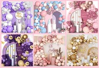 Perlengkapan Dekorasi Balon Pastel Macaron Grosir, Set Garland Balon Lateks untuk Perlengkapan Pesta