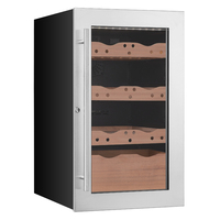 VI40C, vente directe d'usine, réfrigérateur électrique à cigares, refroidisseur en bois, armoire en cèdre espagnole, compresseur 118L, humidificateur à cigares