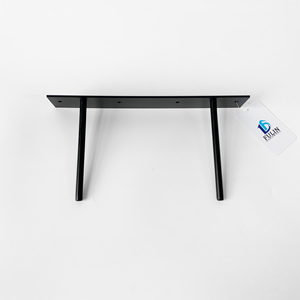 Étagères murales flottantes en métal noir pour salon, <span class=keywords><strong>cuisine</strong></span>, chambre à coucher, support d'étagère moderne à <span class=keywords><strong>fixation</strong></span> invisible - Product Image 2