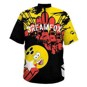 Maillot de Bowling imprimé Style hawaïen pour <span class=keywords><strong>homme</strong></span>, vêtement imprimé <span class=keywords><strong>rockabilly</strong></span>, manches courtes, Polo décontracté original - Product Image 1