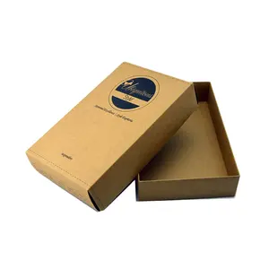定制标志包装领带回收牛皮抽屉纸制礼品盒