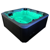 Bain à remous professionnel d'extérieur en acrylique pour la récupération sportive, avec transat et 54 jets, pour spa, hôtel, sauna