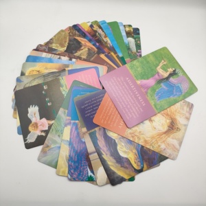 Personalizar cartas de Tarot Impresión en caliente Bordes dorados Cartas de oráculo Guía diaria Ángeles Tarot Deck Tarjetas de afirmación - Product Image 2