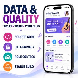 Soluzioni Personalizzate per App di Educazione Musicale per iOS e Android con Lezioni Video, Corsi dal Vivo e Monitoraggio delle Esercitazioni LionCreate - Product Image 5