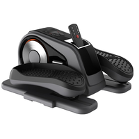 Mini stepper de bureau, appareil elliptique avec écran LCD, pédales texturées, design portable, construction en acier, écologique, pour utilisation assise